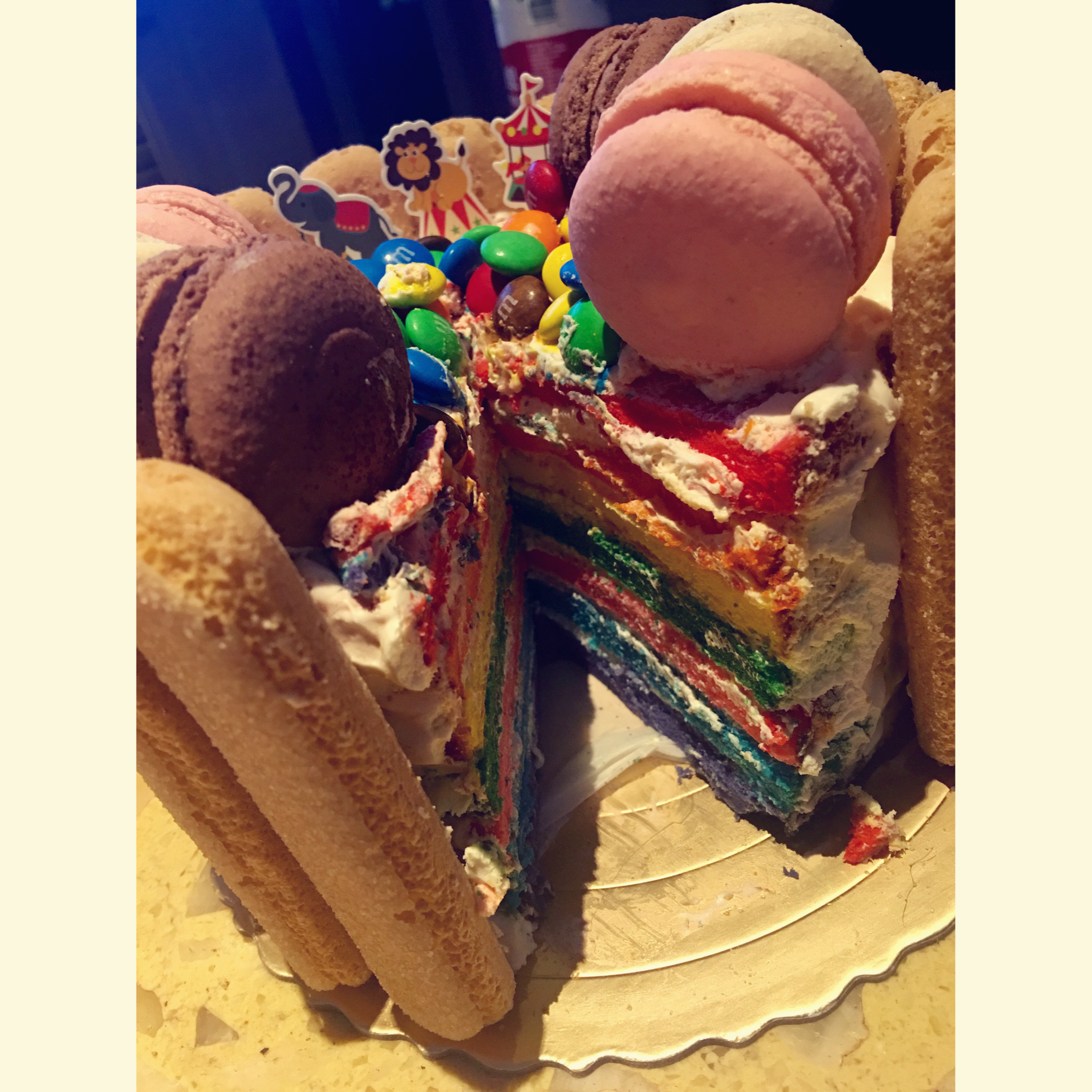 超成功的彩虹蛋糕