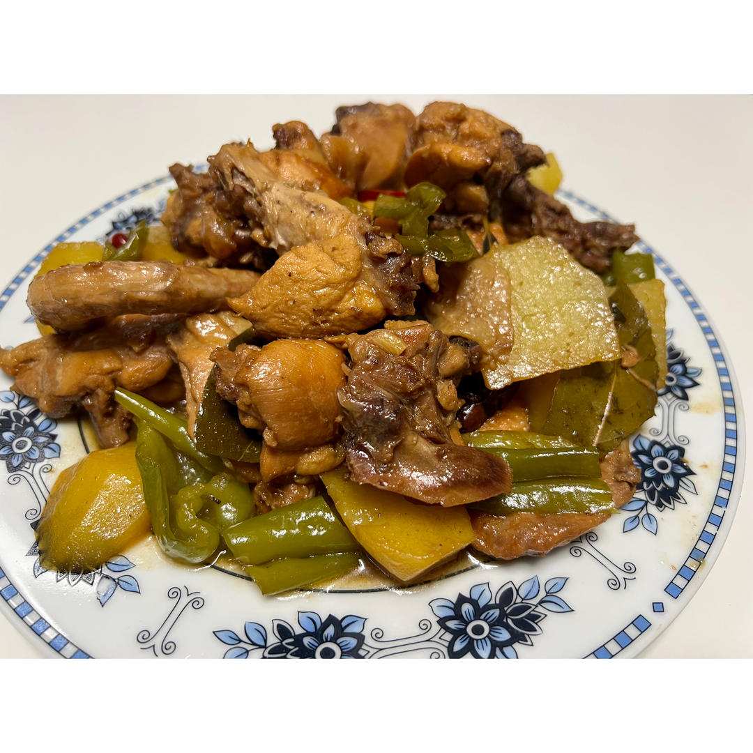 新疆特色大盘鸡（附加皮带面做法）