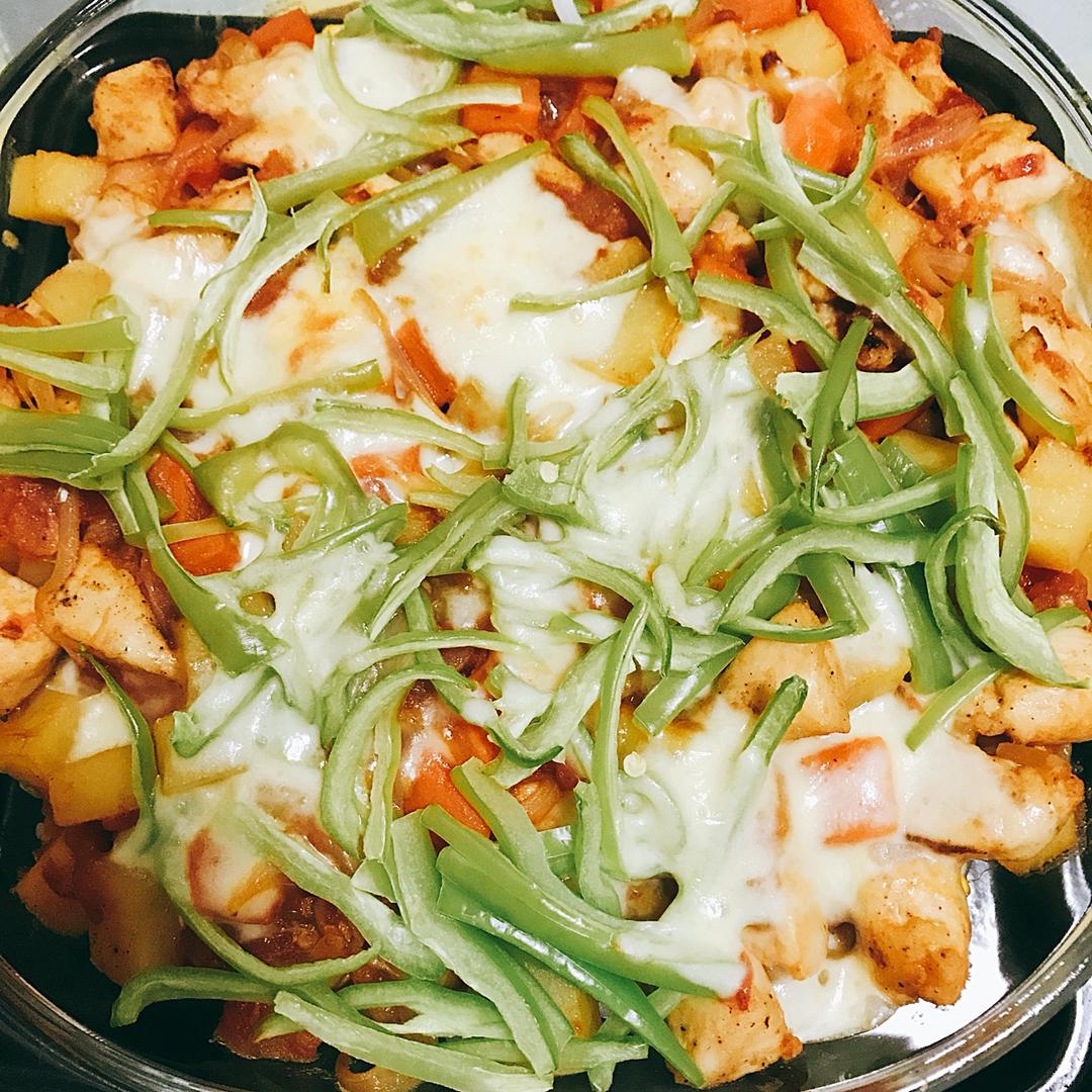 番茄鸡肉浓情焗饭【两人份】