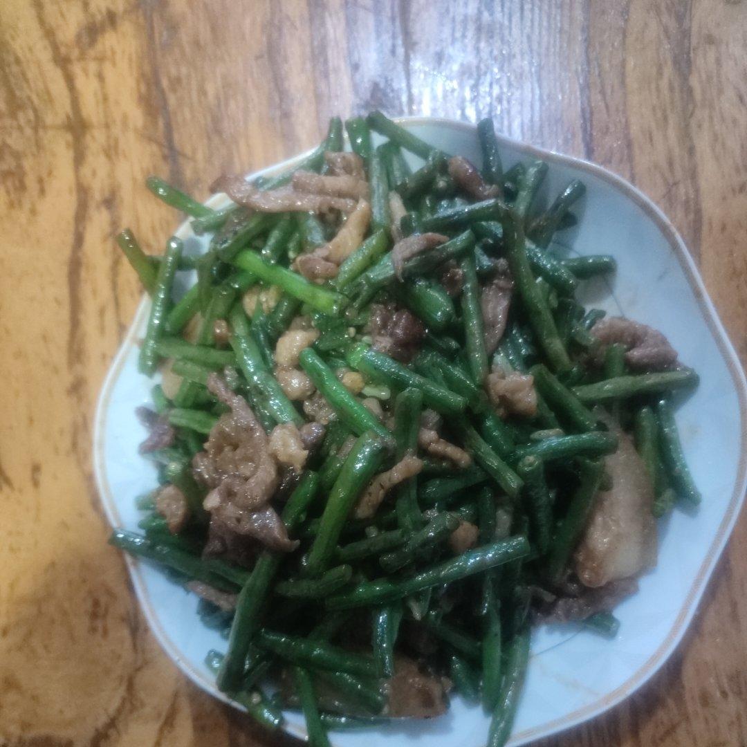 豆角炒肉丝