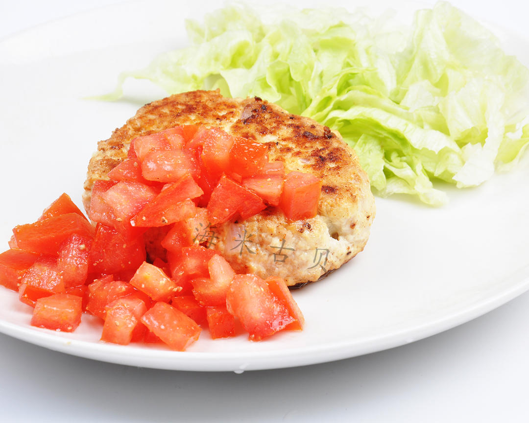 创意豆腐猪肉汉堡排