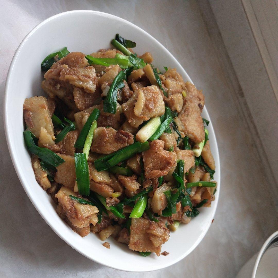 韭菜炒饹馇