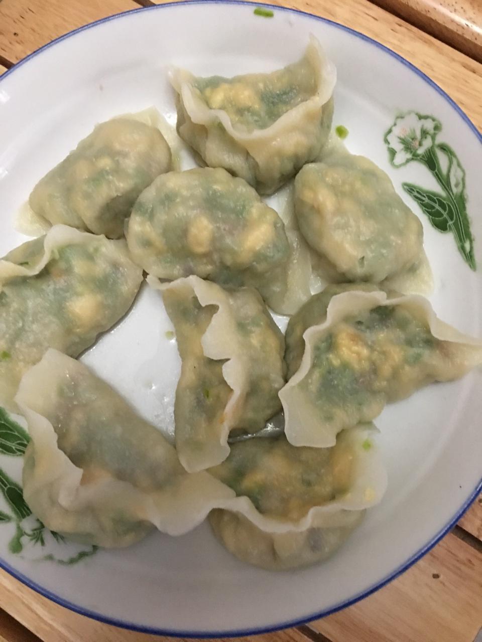 青椒鸡蛋馅饺子