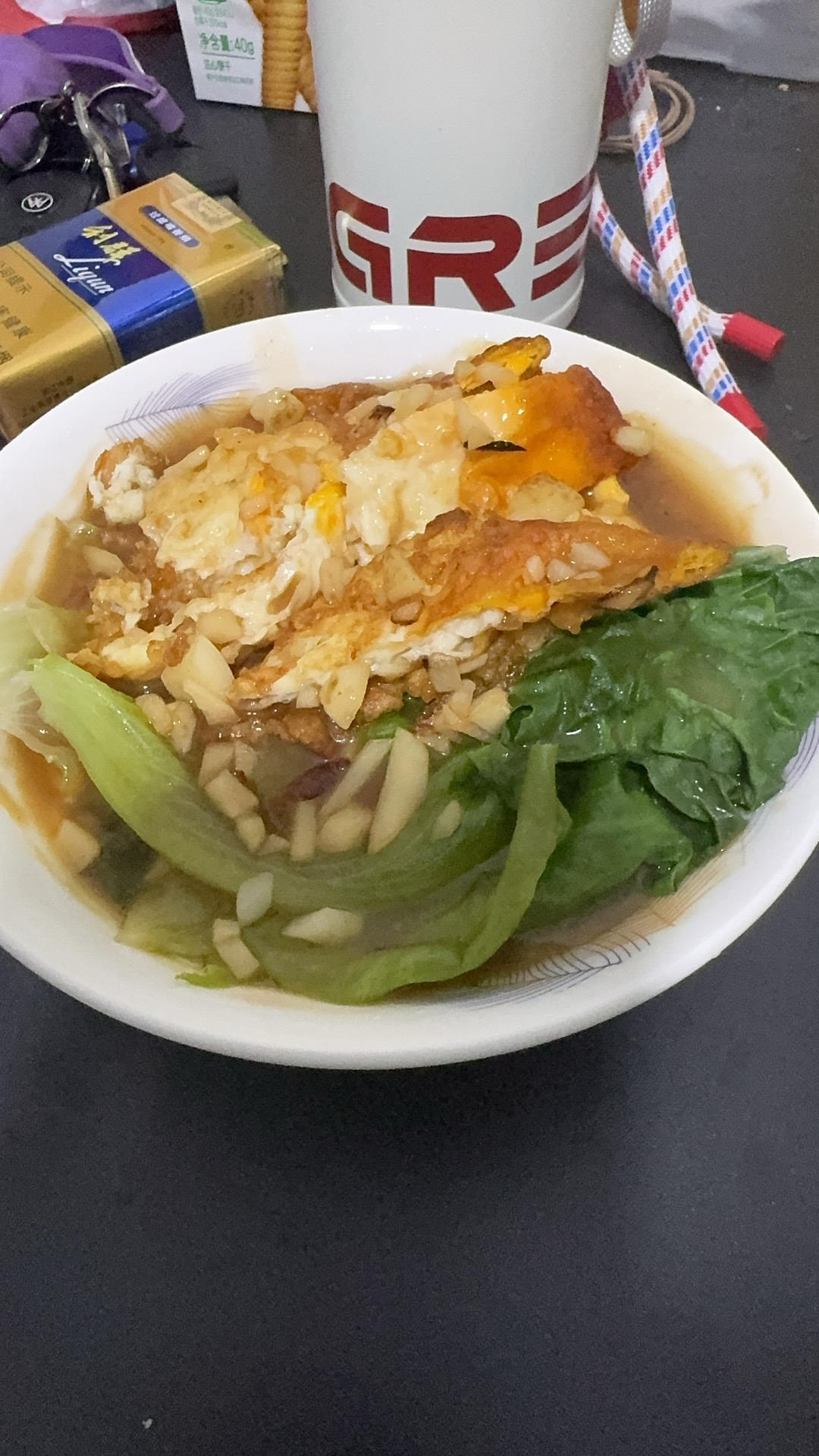 减脂餐——生菜鸡蛋🥚