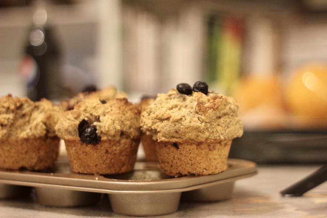 100%粗粮橙香蓝莓马芬丨健康·烘焙
