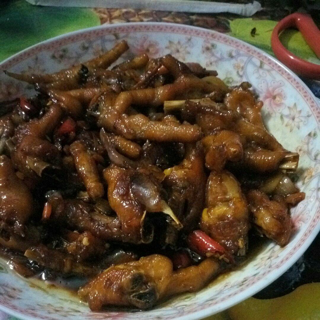 香辣烧鸡爪