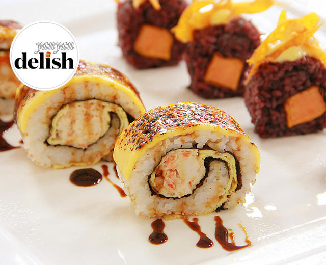 芝士大虾寿司&黑米素寿司 Sushi的做法