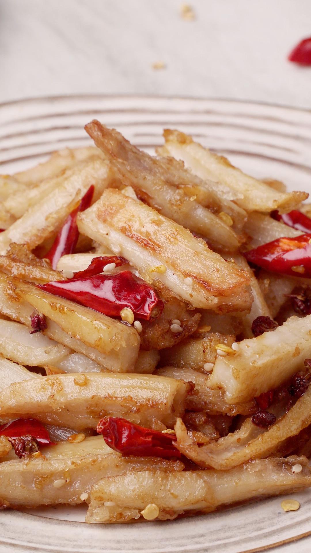 干煸藕条的做法