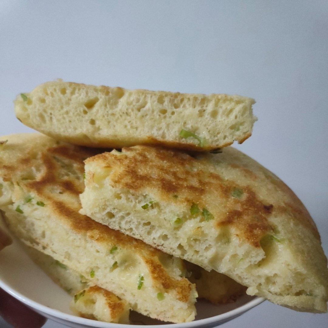 手不沾面做发面大饼