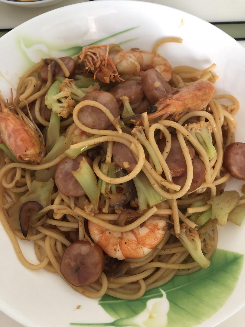 减脂|美味又低脂的虾油虾仁意大利面