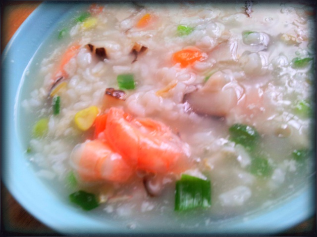 缤纷虾仁粥