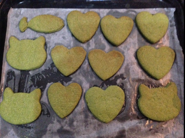 心形抹茶饼干