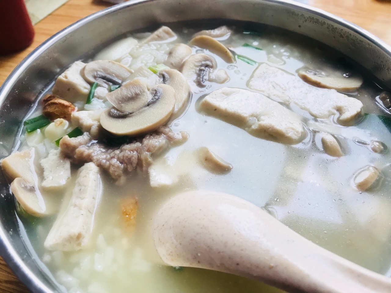 豆腐蘑菇汤