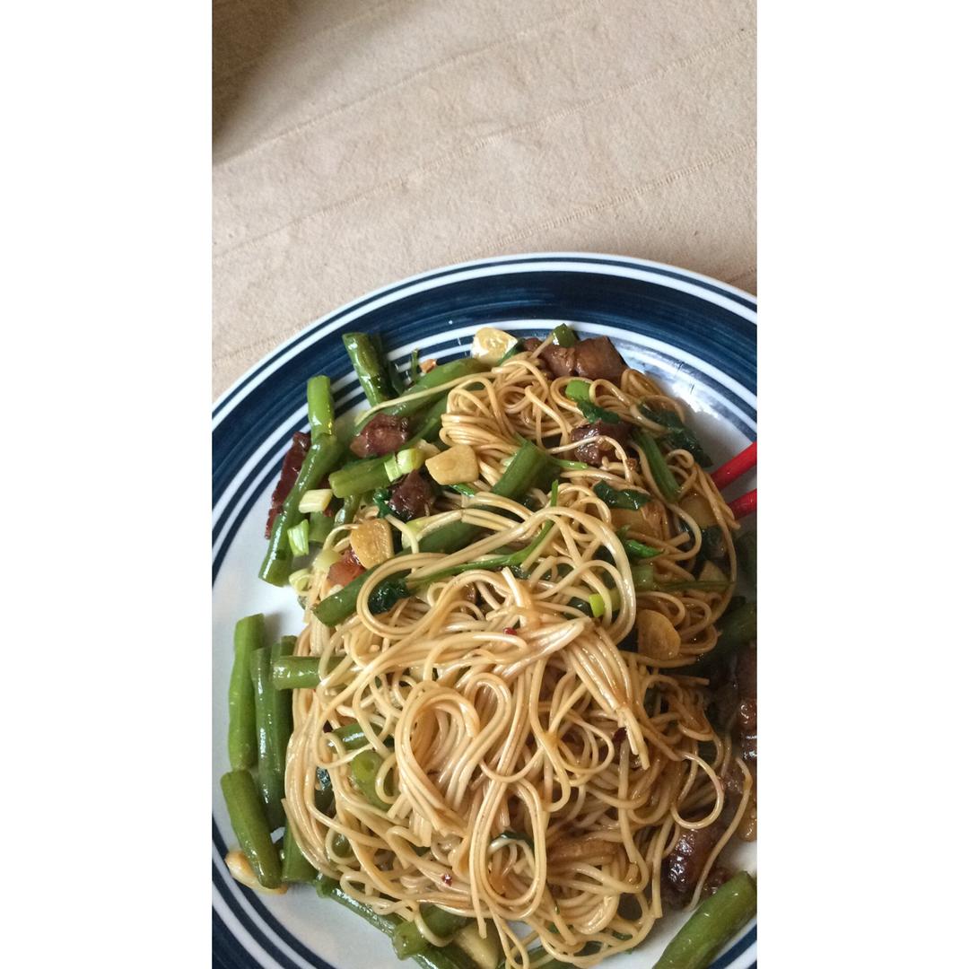 芸豆焖面（附万能的腌肉不老的办法）