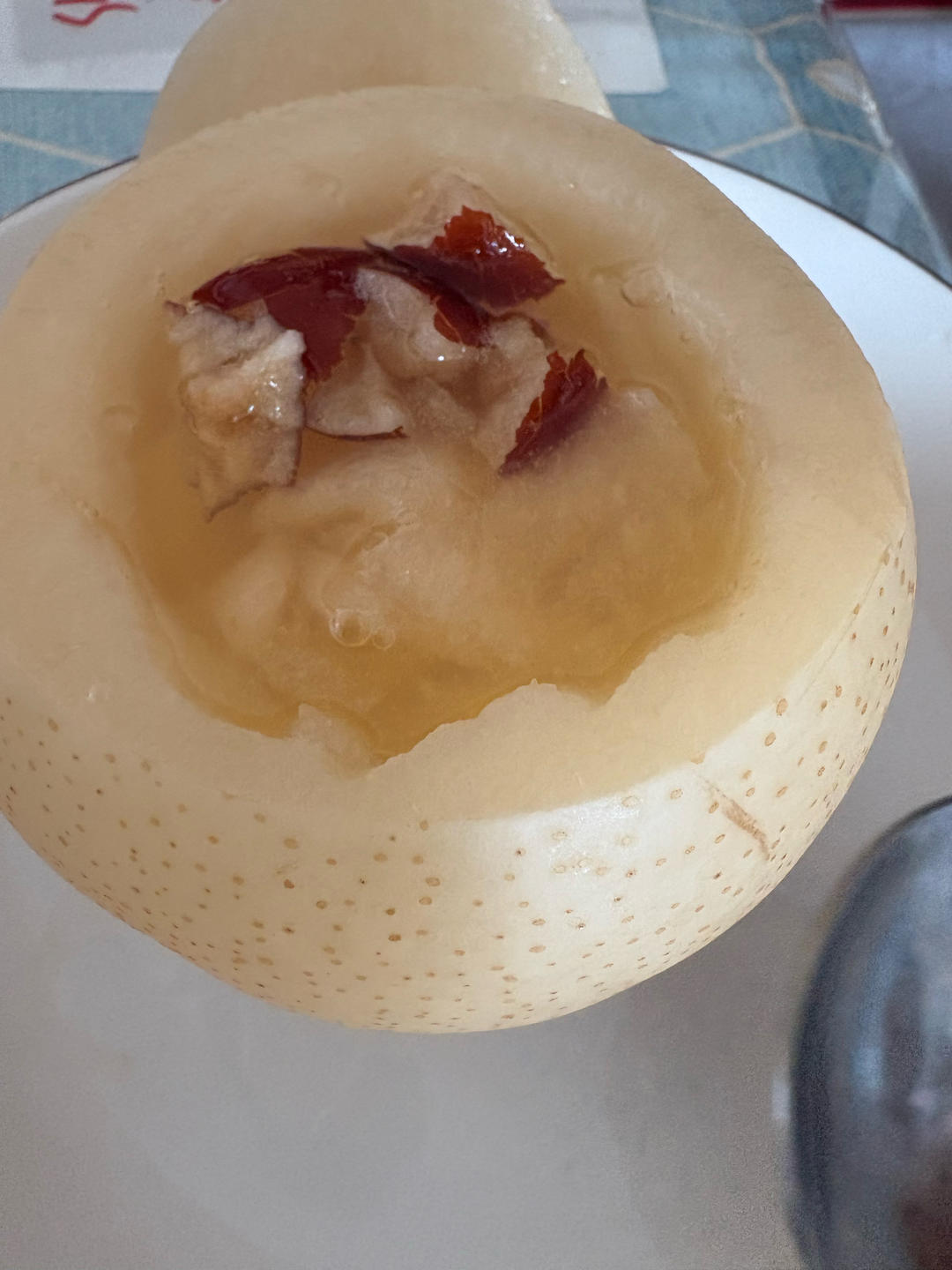 冰糖红枣蒸梨