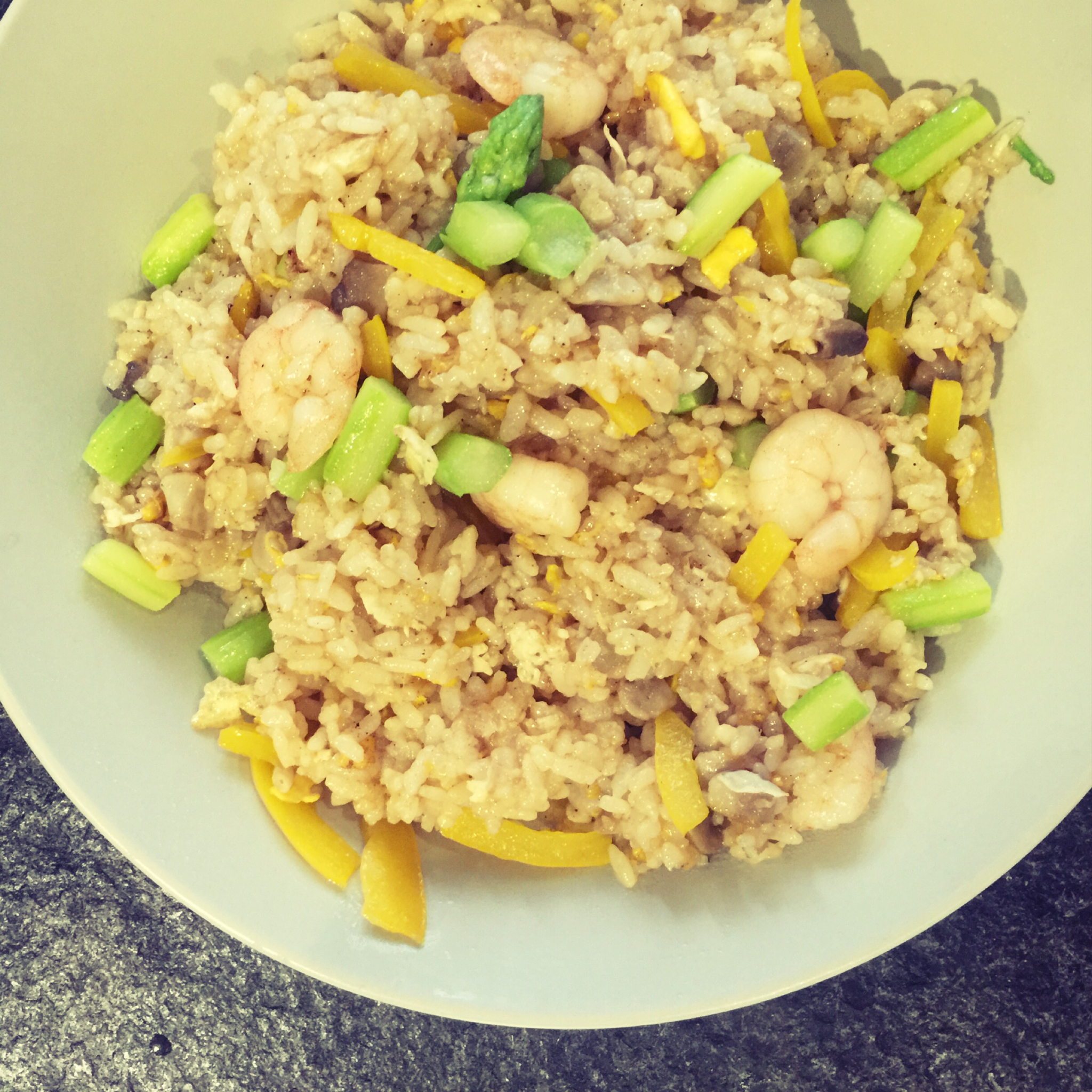 无油低卡糙米炒饭