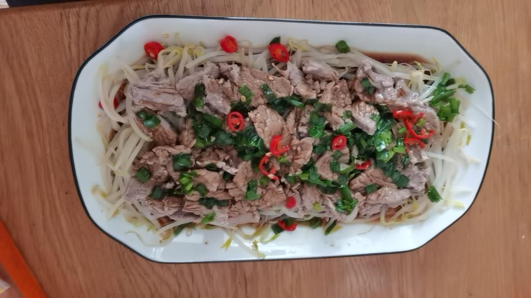 白灼牛肉