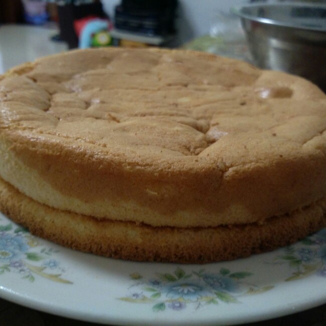 6寸原味戚风蛋糕