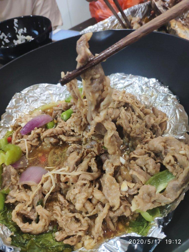 平底锅锡纸肥牛