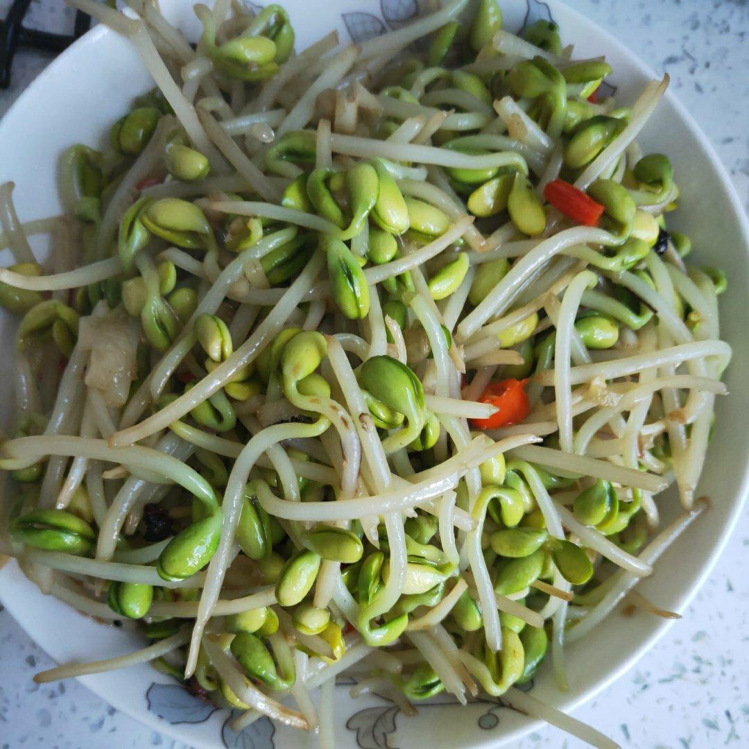 素炒黄豆芽