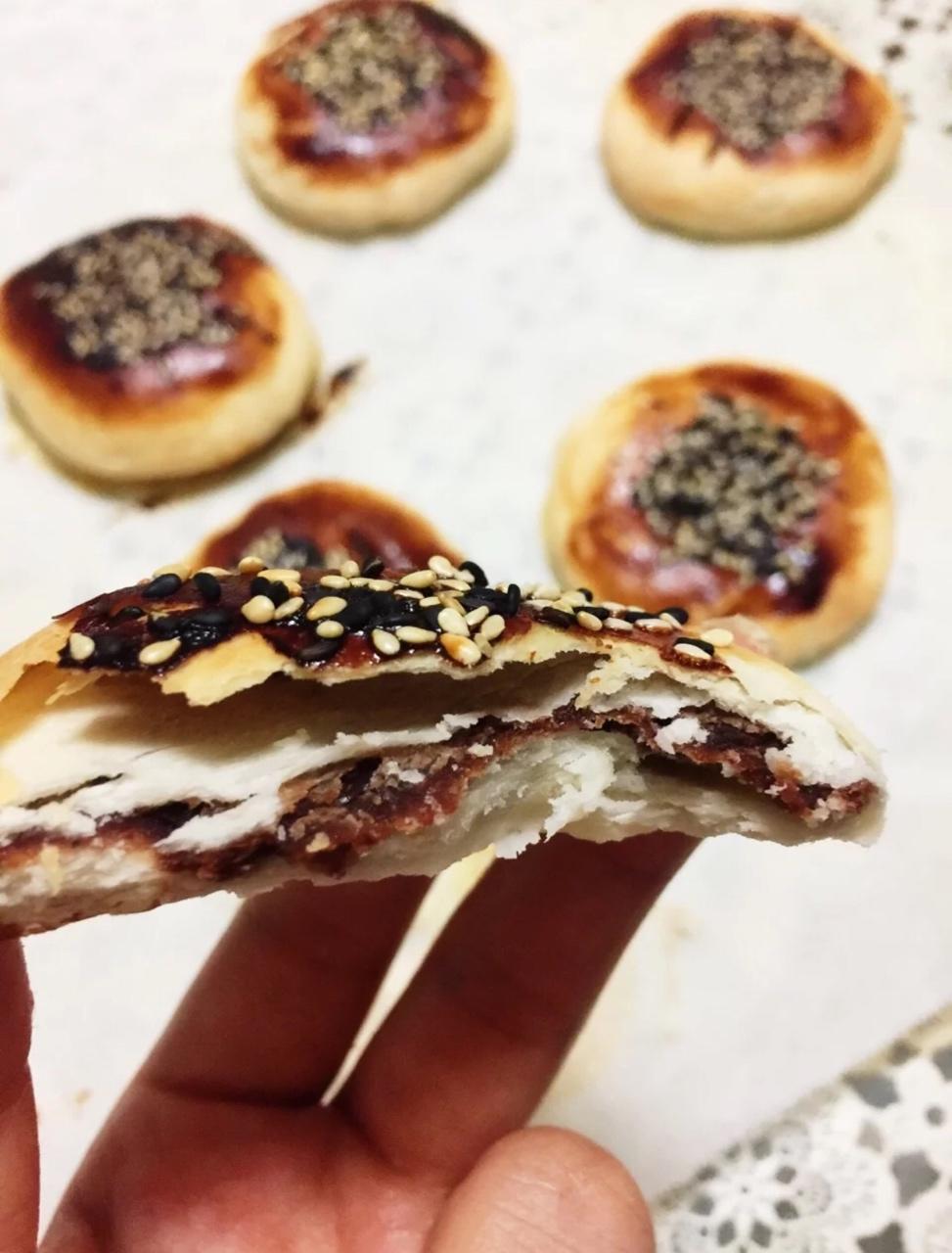 萌萌的小鸡排做的低糖红豆沙酥