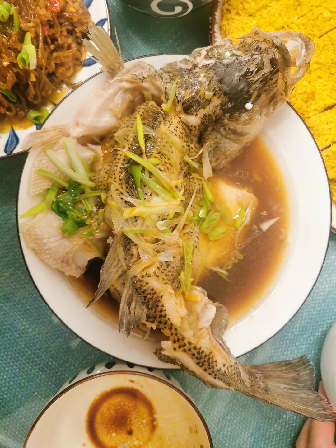 超入味清蒸鱼～清蒸鲈鱼桂花鱼（家常独创）