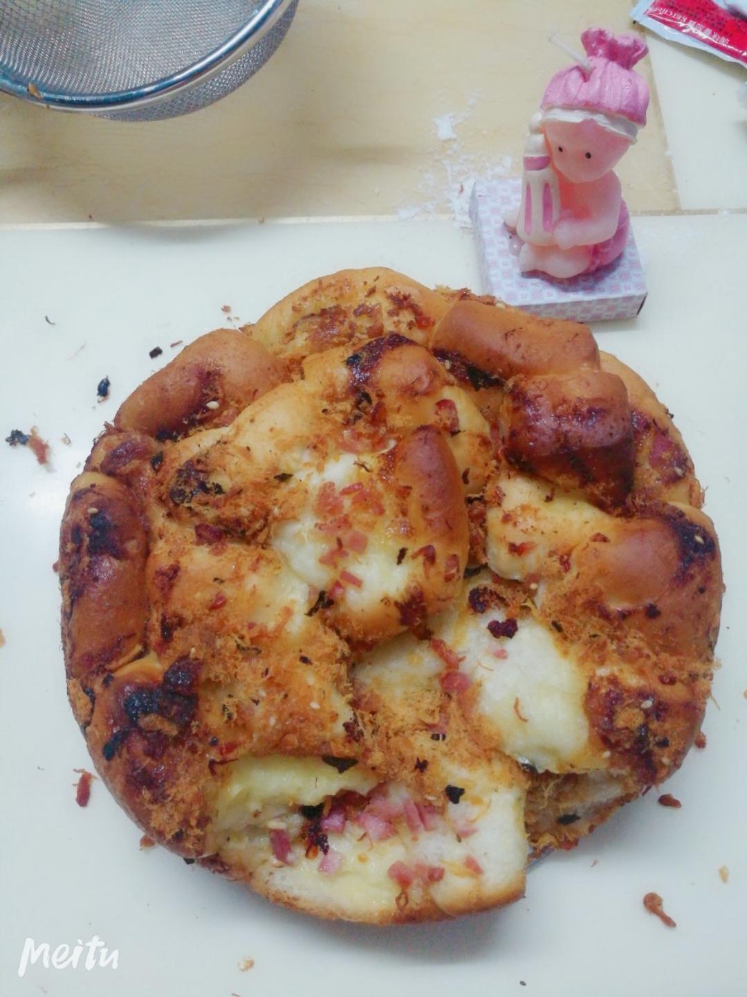 肉松手撕面包—超软会爆浆的面包哟