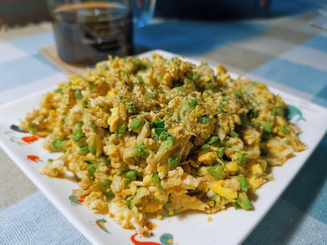 不一样的槐花炒鸡蛋 素食