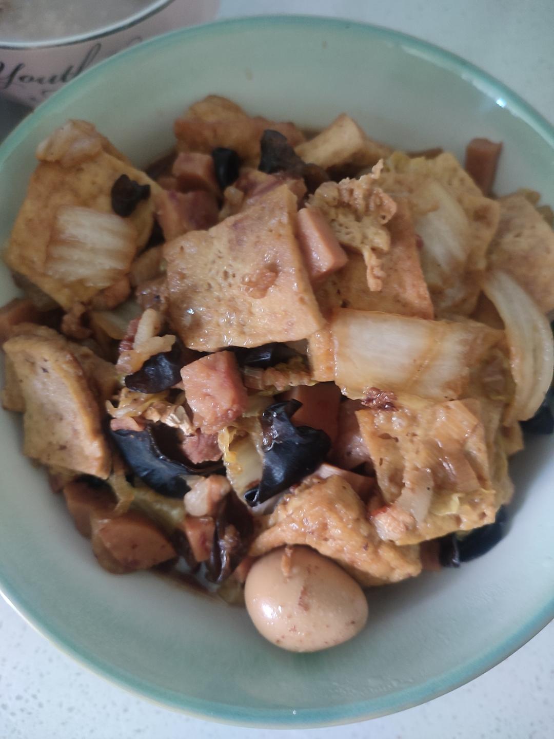 白菜豆腐煲