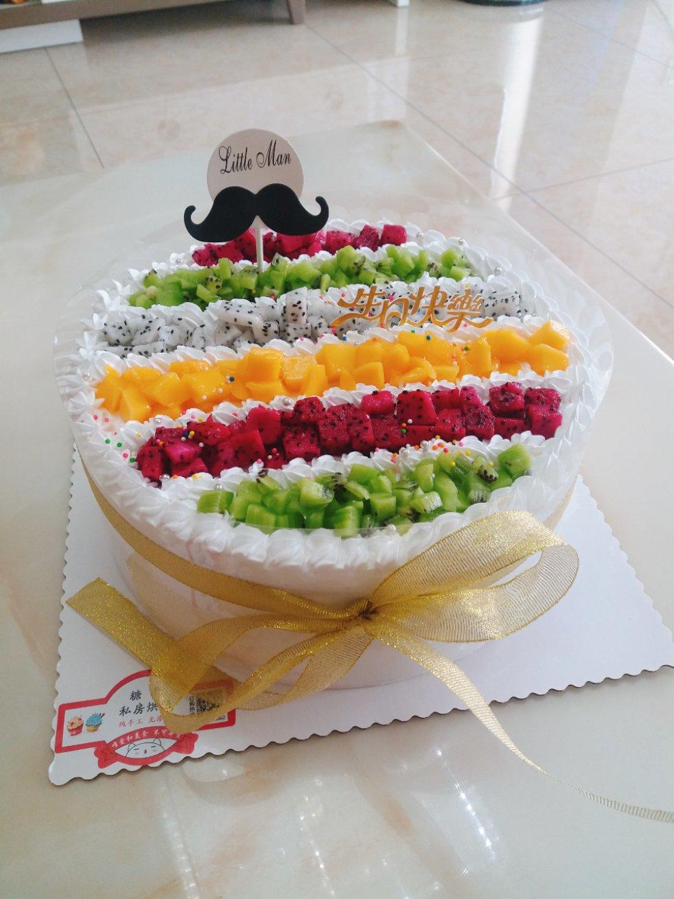 生日蛋糕教程【威化饼干围边】