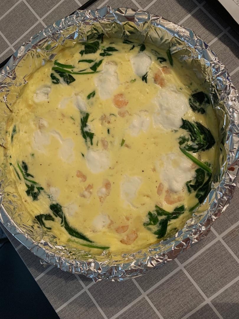 菠菜培根意式蛋饼Spinach&bacon frittata