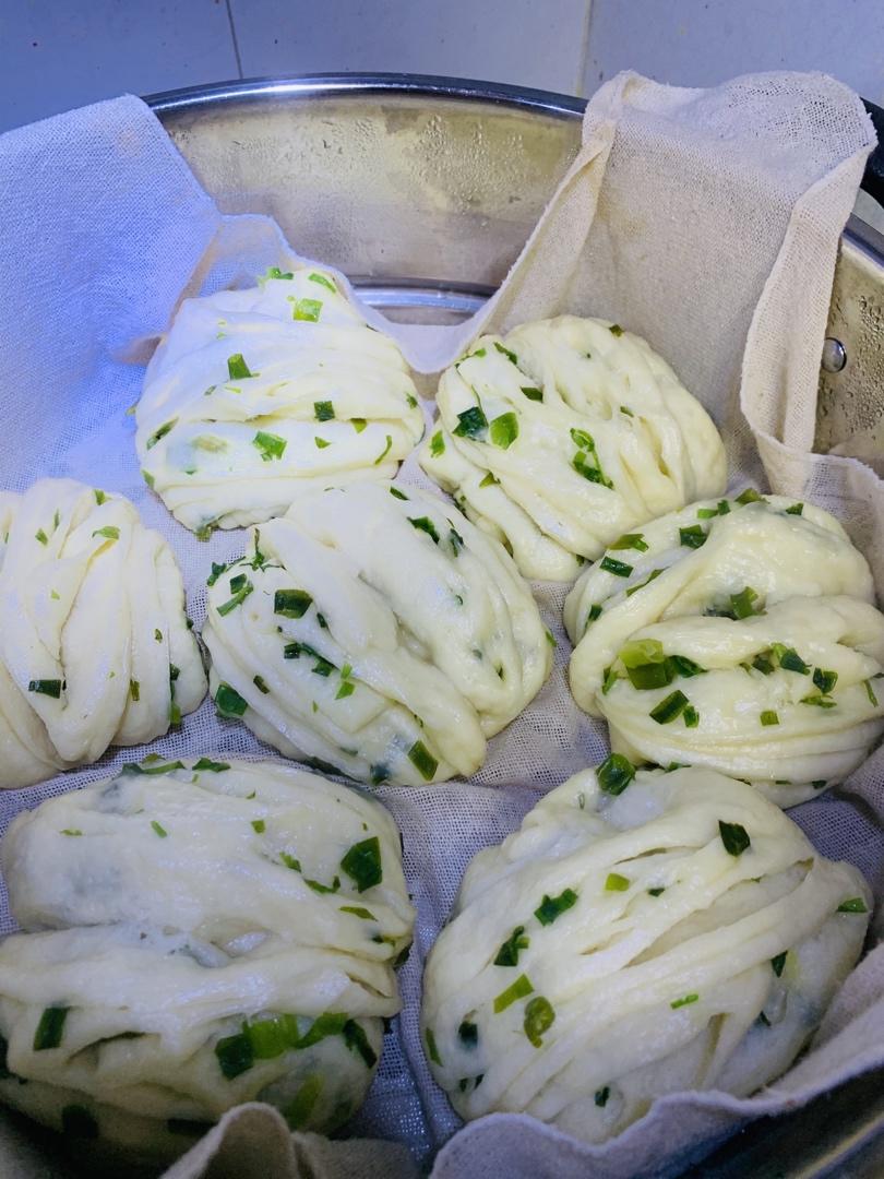 椒盐葱香花卷