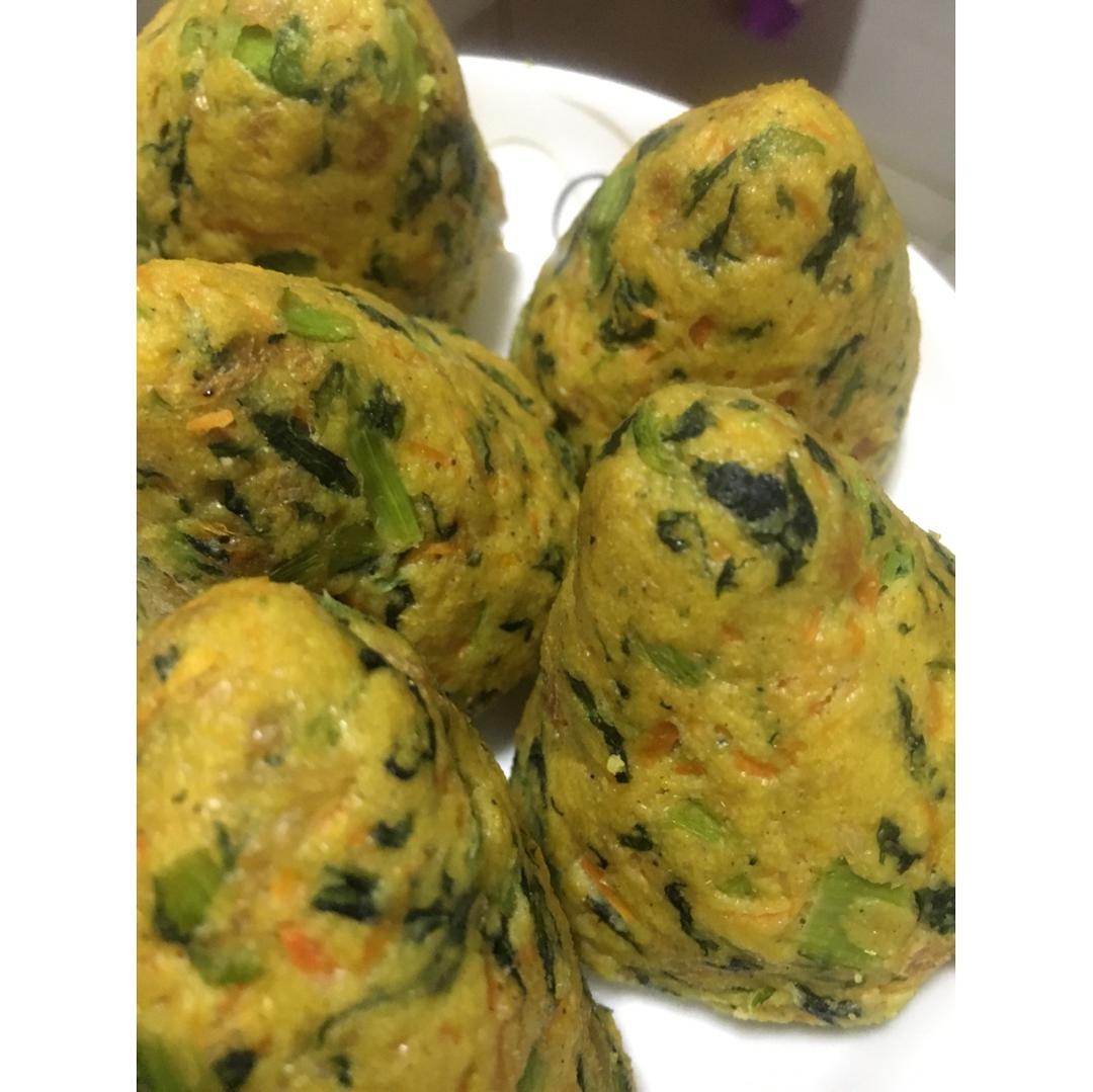 咸味菜窝头(内附手法视频)～～吃点儿粗粮系列