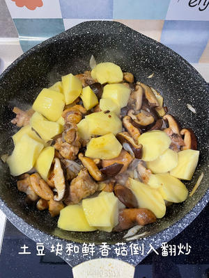 香菇鸡肉炖土豆的做法 步骤6