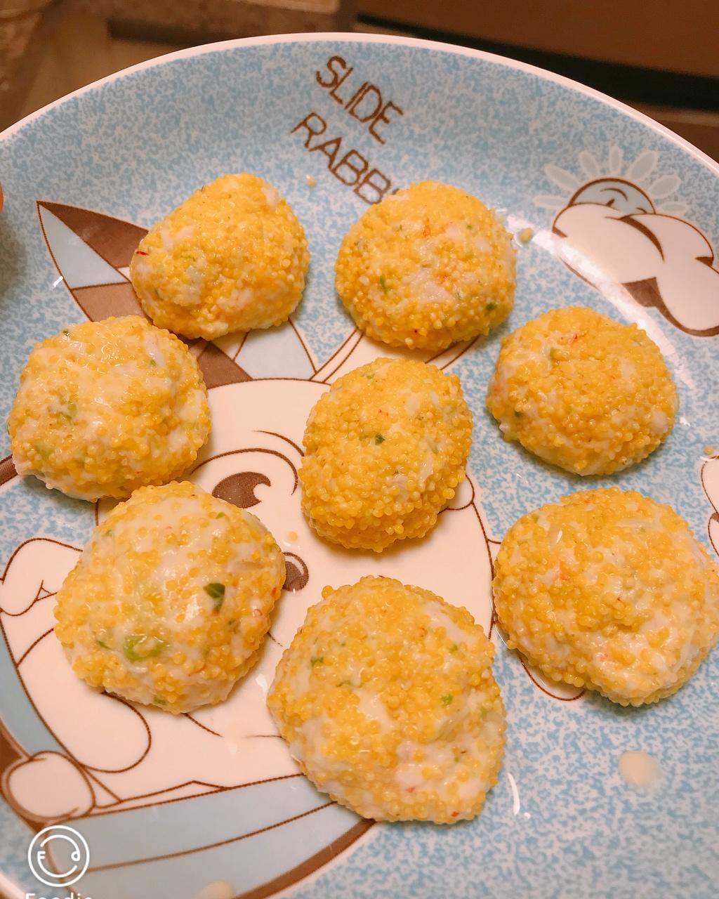 蒸小米丸子