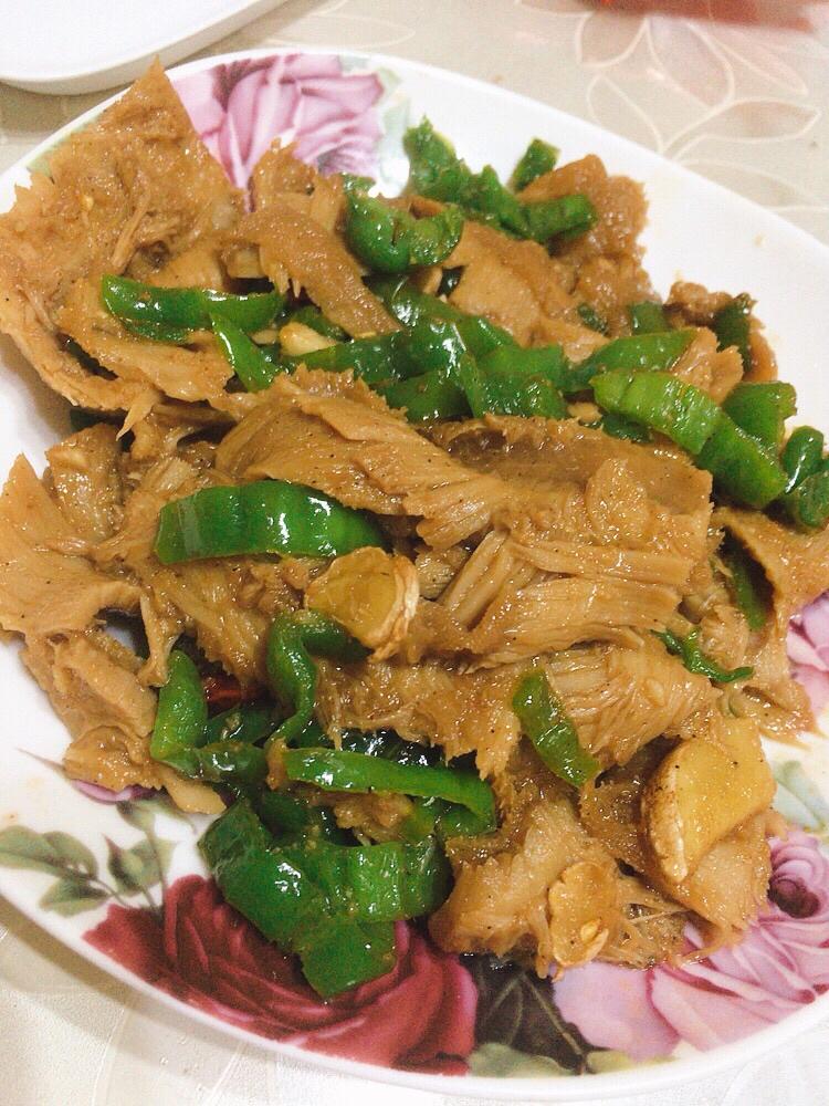 青椒炒牛肚的做法