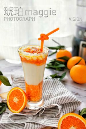 红橙酸奶饮的做法 步骤8
