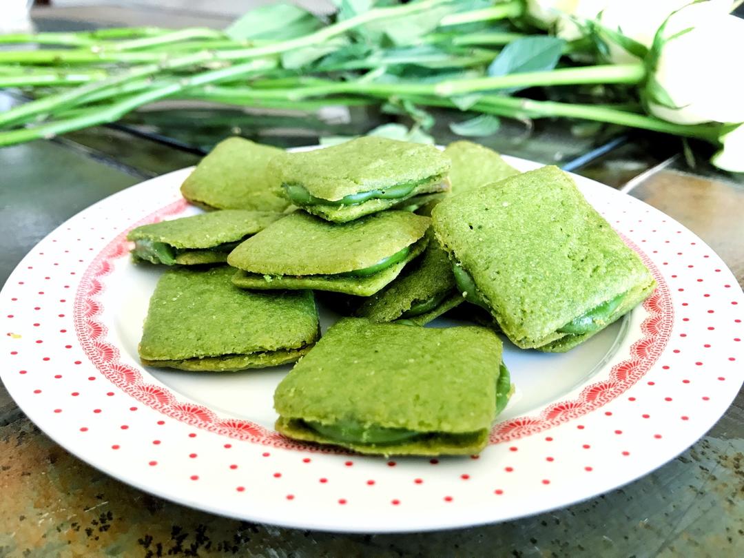 抹茶，白巧双味恋人饼干