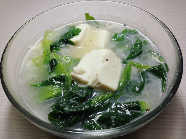 青菜豆腐汤