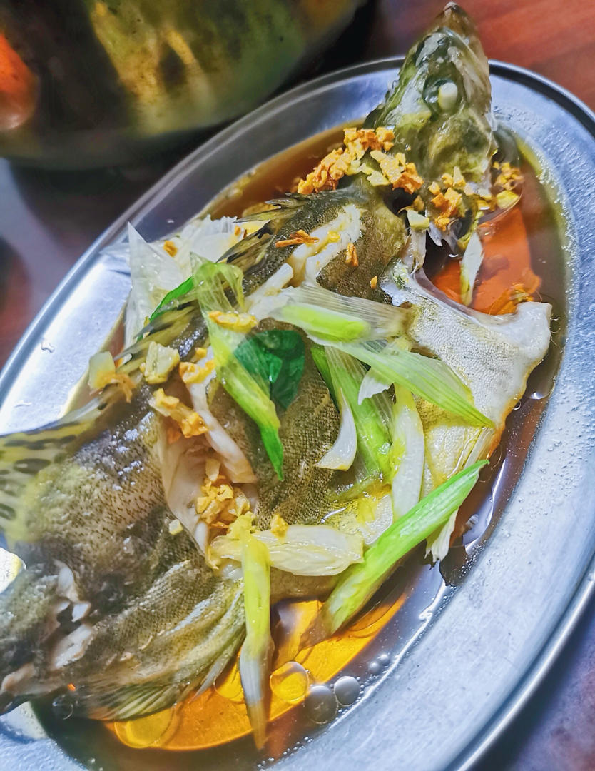 8分钟锁住营养·清蒸鱼有窍门·老虎斑(石斑 多宝鱼 赤壁鱼等)