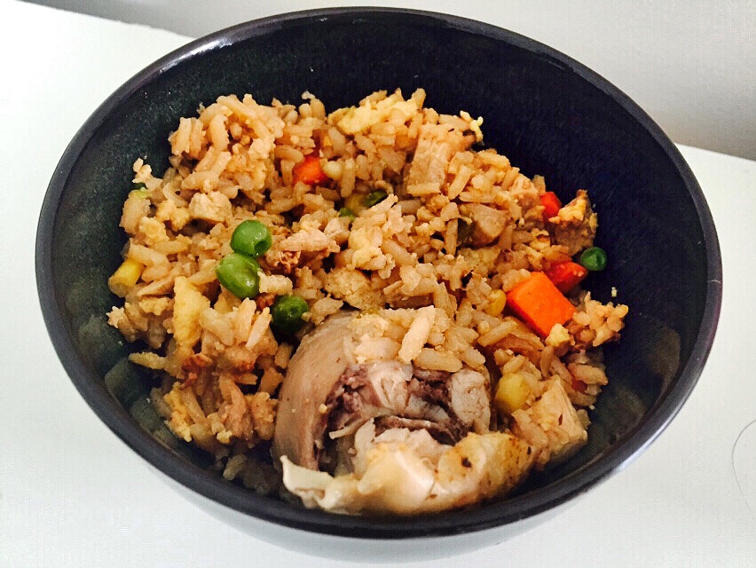 傻瓜版酱油炒饭