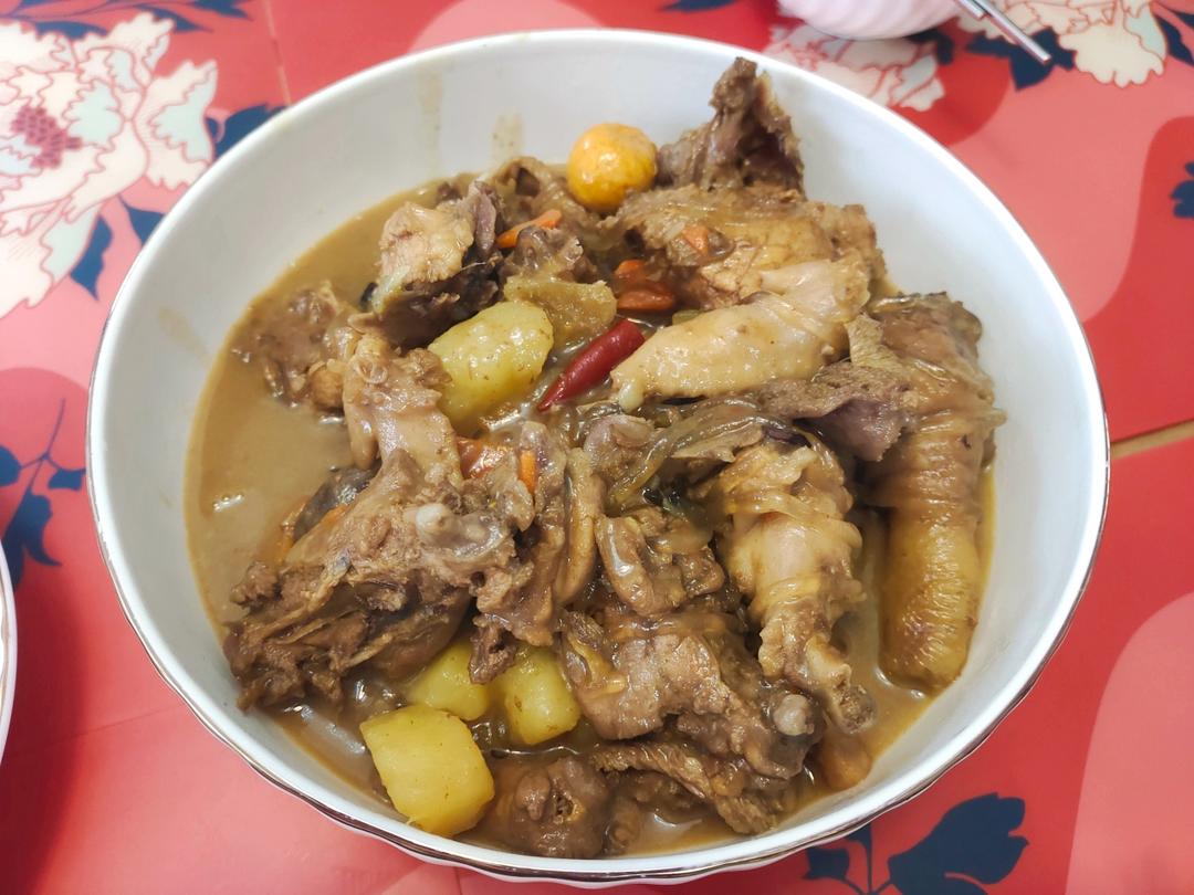 小鸡蘑菇炖粉条