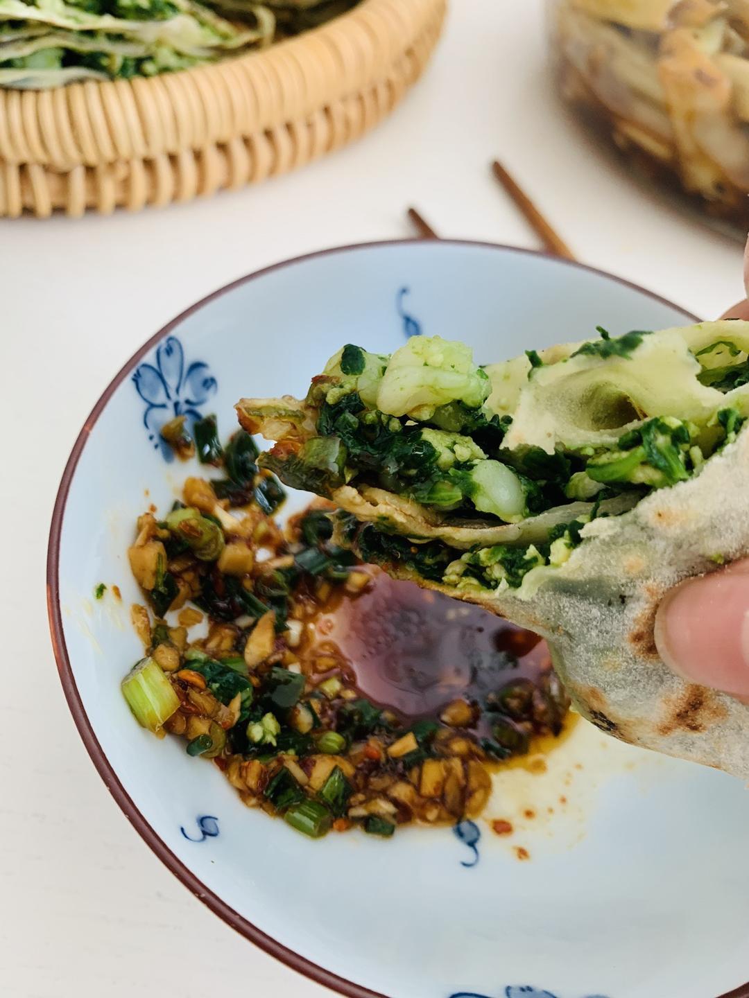 轻脂菠菜鸡蛋虾馅儿饼的做法 步骤36