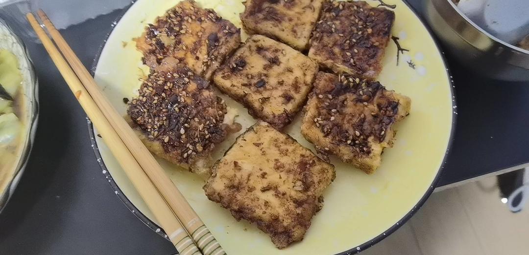 平底锅版铁板脆皮豆腐，赛过路边摊