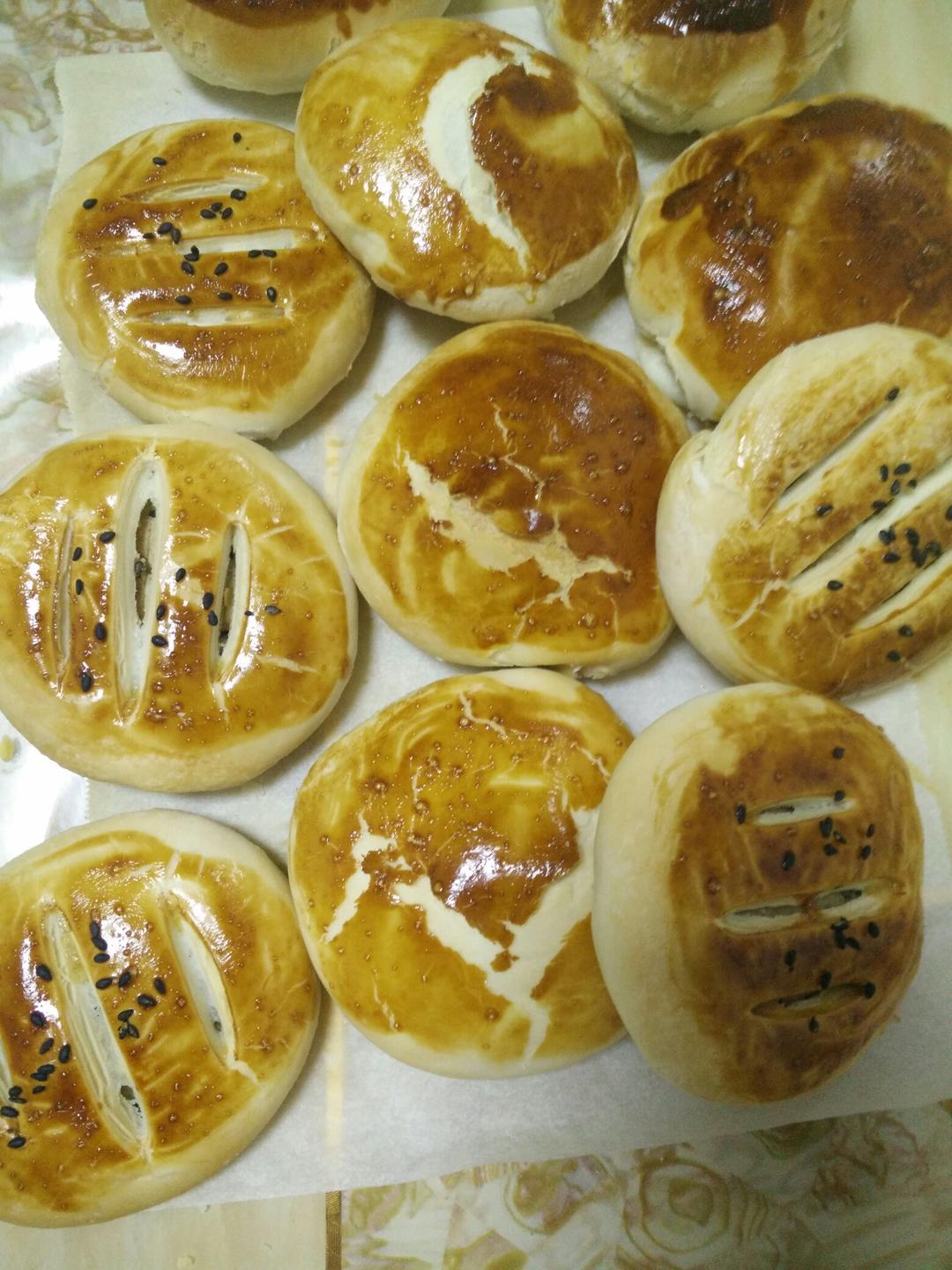 椒盐酥饼（自制椒盐芝麻馅）