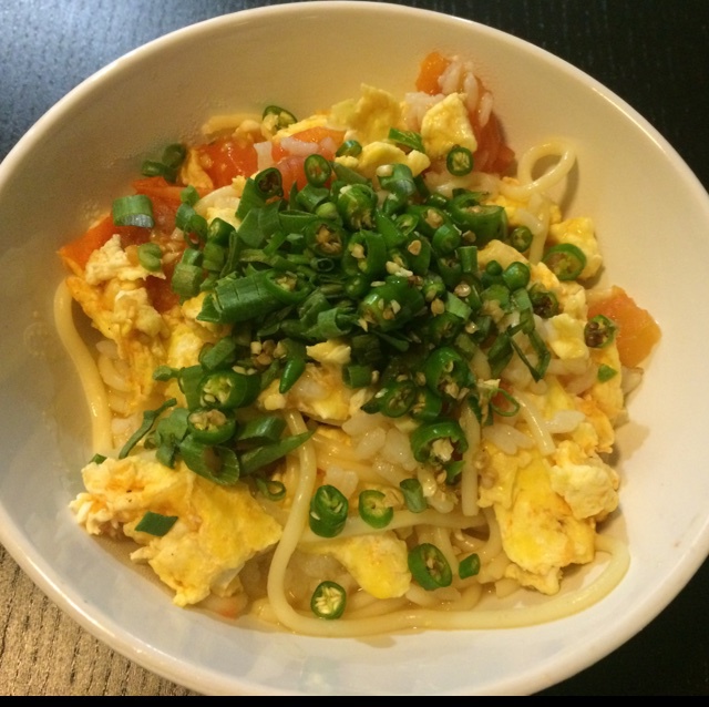 美善品顾问tian做的西红柿鸡蛋面汤饭