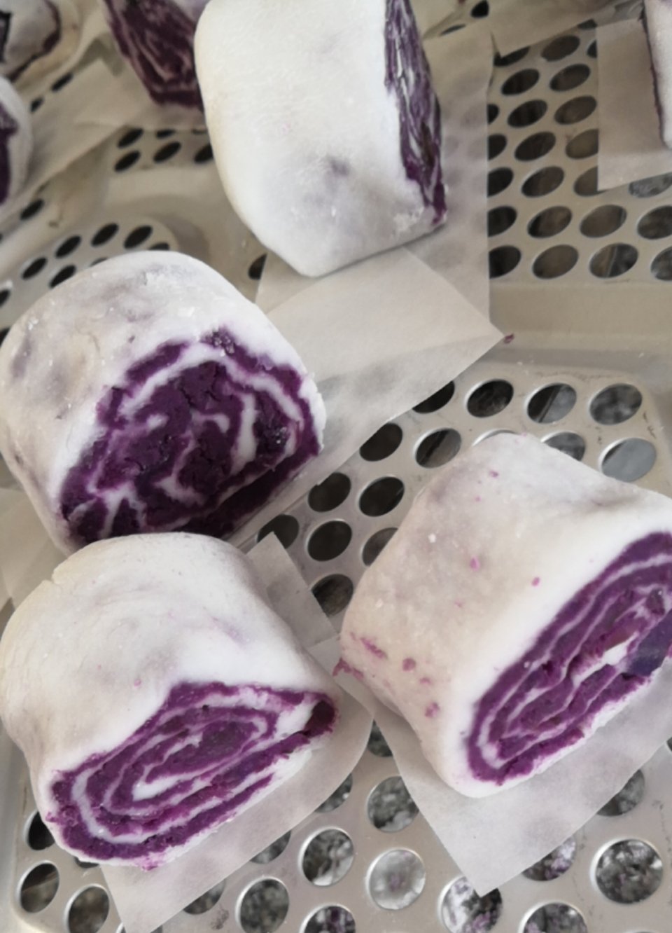 水晶紫薯卷(木薯淀粉版)