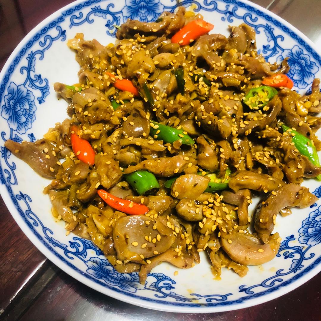 家常快手小炒鸡胗