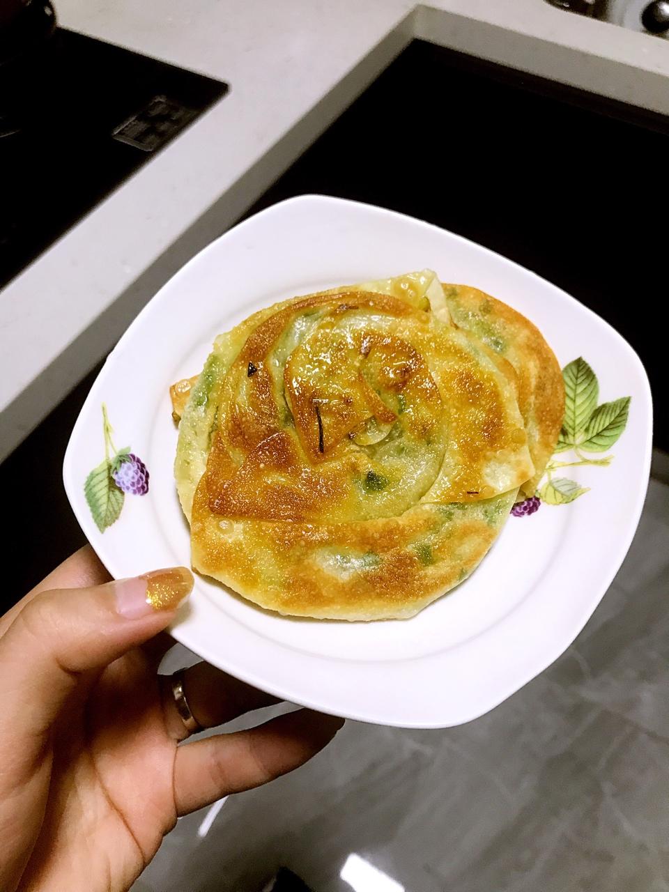 饺子皮葱油饼
