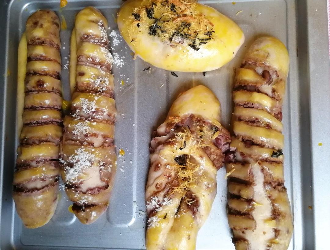 花式豆沙面包
